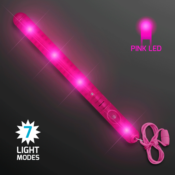 Pink Flashing LED Wands (Pack of 12) Pink Flashing LED Wands, flashing, led, light up, wands, party favor, patrol wand, light up wand, wholesale, inexpensive, bulk, baton