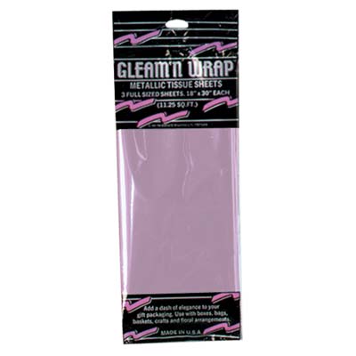 Pink Gleam 'N Wrap Metallic Sheets