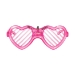Pink Heart LED Shutter Glasses (Pack of 12) - 70033