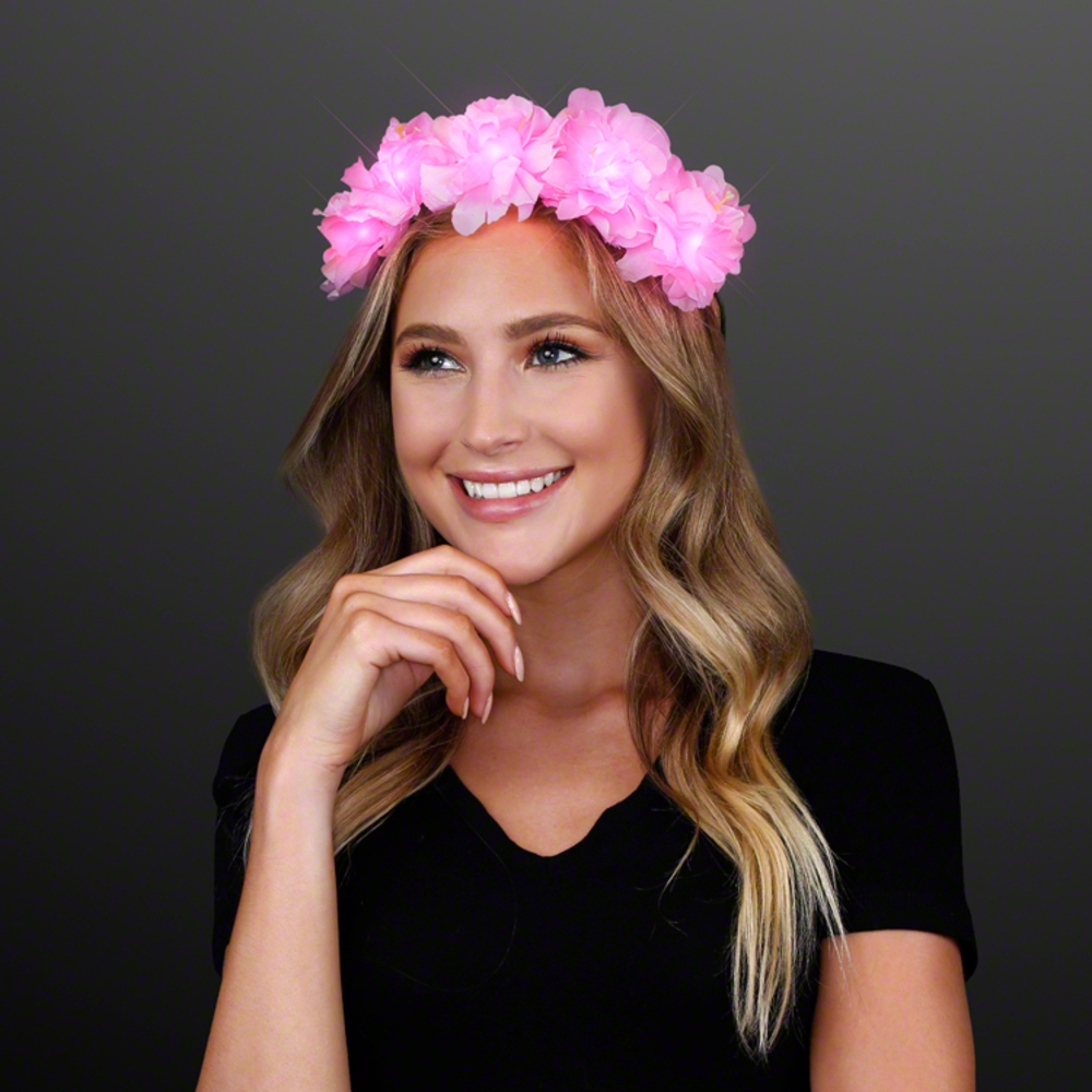 Pink Led Crown LED Flower Crown