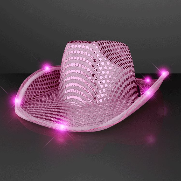 Pink Light Up Cowboy Hats