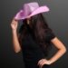 Pink Light Up Cowboy Hats (Pack of 6) - P305-P