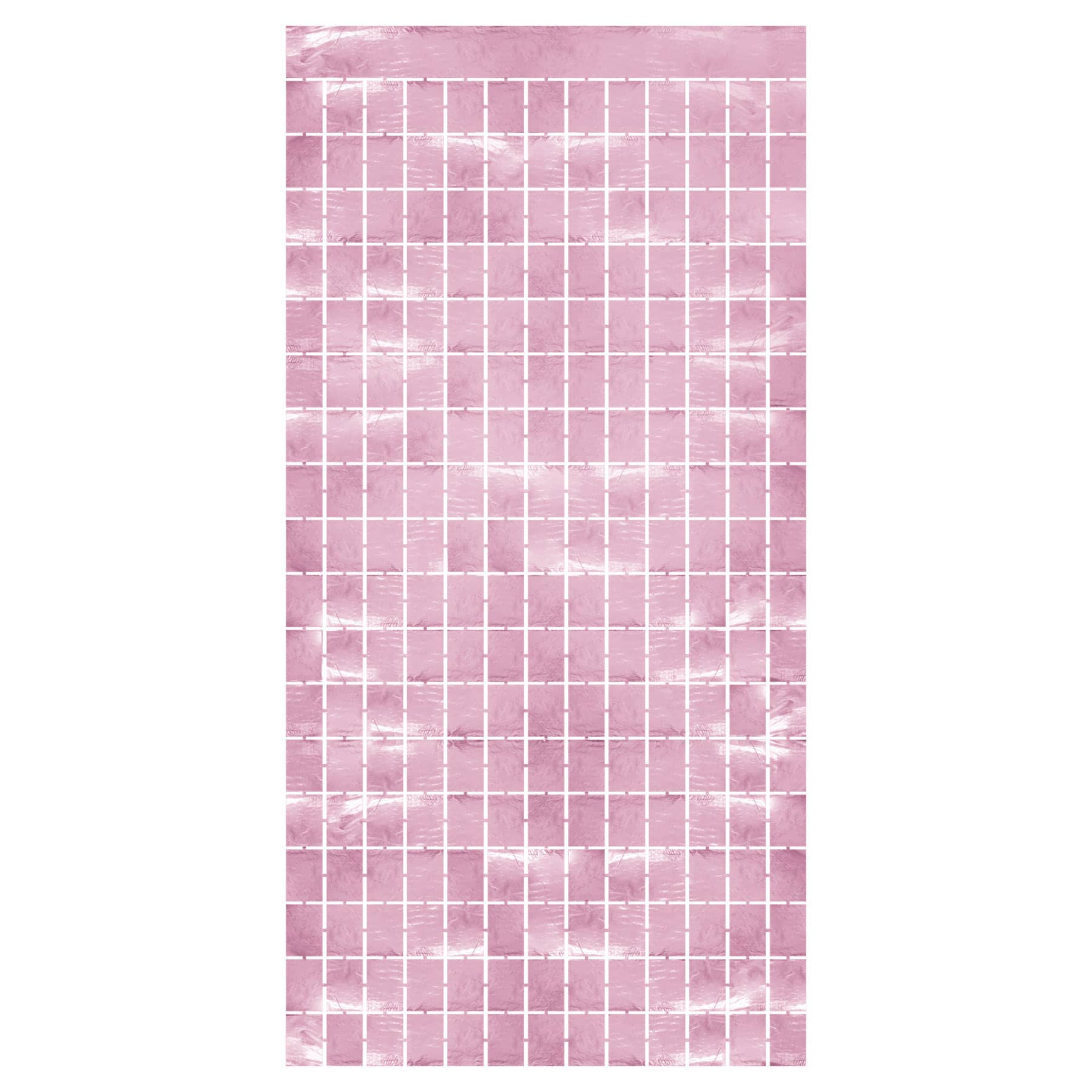 Pink Metallic Square Curtain