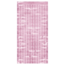 Pink Metallic Square Curtain