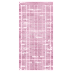 Pink Metallic Square Curtain
