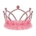 Pink Plastic Fringed Tiara (Pack of 12) - 66580-P