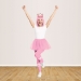 Pink Plastic Fringed Tiara (Pack of 12) - 66580-P