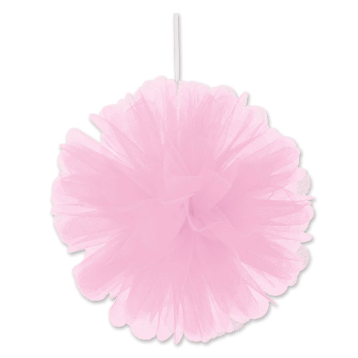 Pink Tulle Balls (Pack of 24) pink tulle balls, 8 inch tulle decorations, hanging tulle balls, pink party décor, tulle pom poms pink, pastel event decorations, baby shower tulle décor, Party Express tulle balls