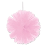 Pink Tulle Balls (Pack of 24) pink tulle balls, 8 inch tulle decorations, hanging tulle balls, pink party décor, tulle pom poms pink, pastel event decorations, baby shower tulle décor, Party Express tulle balls