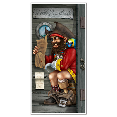 Pirate Captain Restroom Door Cover