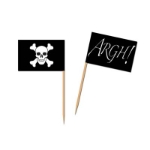 Pirate Flag Picks cupcake decoration 