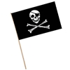DISC - Pirate Flag - Plastic (Pack of 144) Skull and Bones, Pirate, flag, pirate skull, eyepatch, pirate flag 