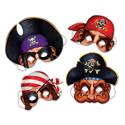 Pirate Fun Photo Masks for a pirate themed party