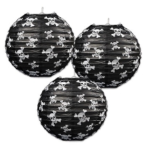 Black Pirate Paper Lanterns