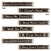 Black with White Lettering Pirate Sign Cutouts