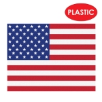 Plastic American Flag Placemats