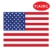 Plastic American Flag Placemats
