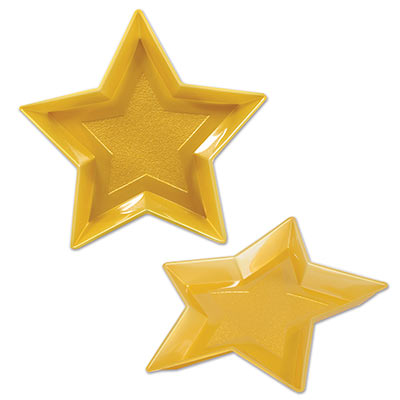 Gold Plastic Awards Night Star Tray