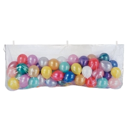 Clear Plastic Balloon Bag with Assorted Colored Balloons