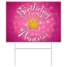 Plastic Birthday Princess Yard Sign (Pack of 6) - 53892