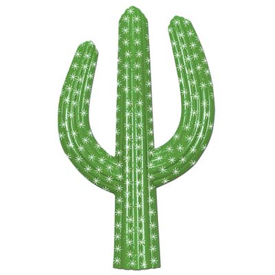 Green Plastic Cactus decoration