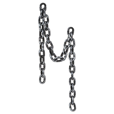 Plastic Chain (Pack of 6) Halloween, chains, plastic, pirate, medieval, props, costume 
