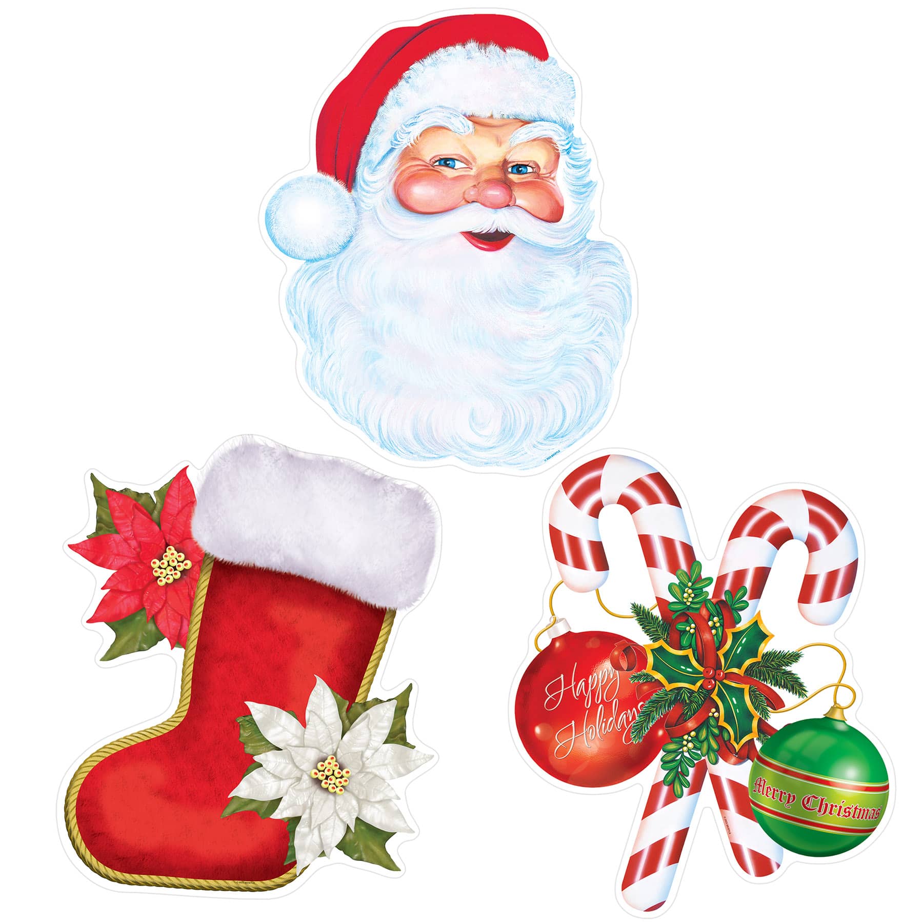 Plastic Christmas Cutouts