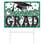 Plastic Congrats Grad Yard Sign
