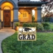 Gold Plastic Congrats Grad Yard Sign (Pack of 6)  - 53921-GD