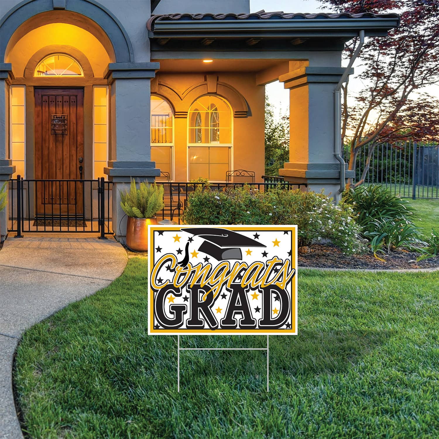 Signs Gradss Plastic Congrats Grad Yard Sign