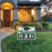 Green Plastic Congrats Grad Yard Sign (Pack of 6)  - 53921-G