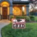 Red Plastic Congrats Grad Yard Sign (Pack of 6) - 53921-R