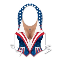 Plastic Female Patriotic Vest