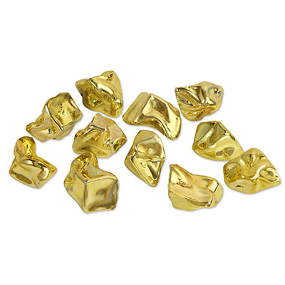 Multi Shaped Plastic Gold Nuggets 