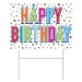 Plastic Happy Birthday Yard Sign (Pack of 6) - 53817