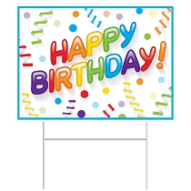 Happy Birthday Yard Sign