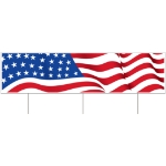 Plastic Jumbo American Flag Yard Sign