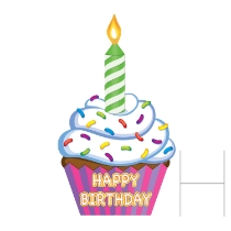 Jumbo Cupcake Yard Sign