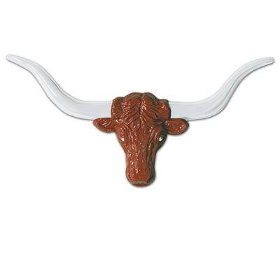 Plastic Longhorn Steer Head decoration