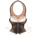 Plastic Maiden Tie on Vest for a themed party