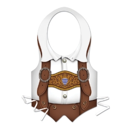 Plastic Oktoberfest Tie on Vest
