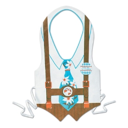 Plastic Oktoberfest Tie on Vest 