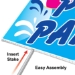 Plastic Pool Party Yard Sign (Pack of 6)  - 56063
