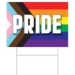 Plastic Pride Flag Yard Sign