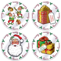 Clear Plastic Santa's Workshop Placemats