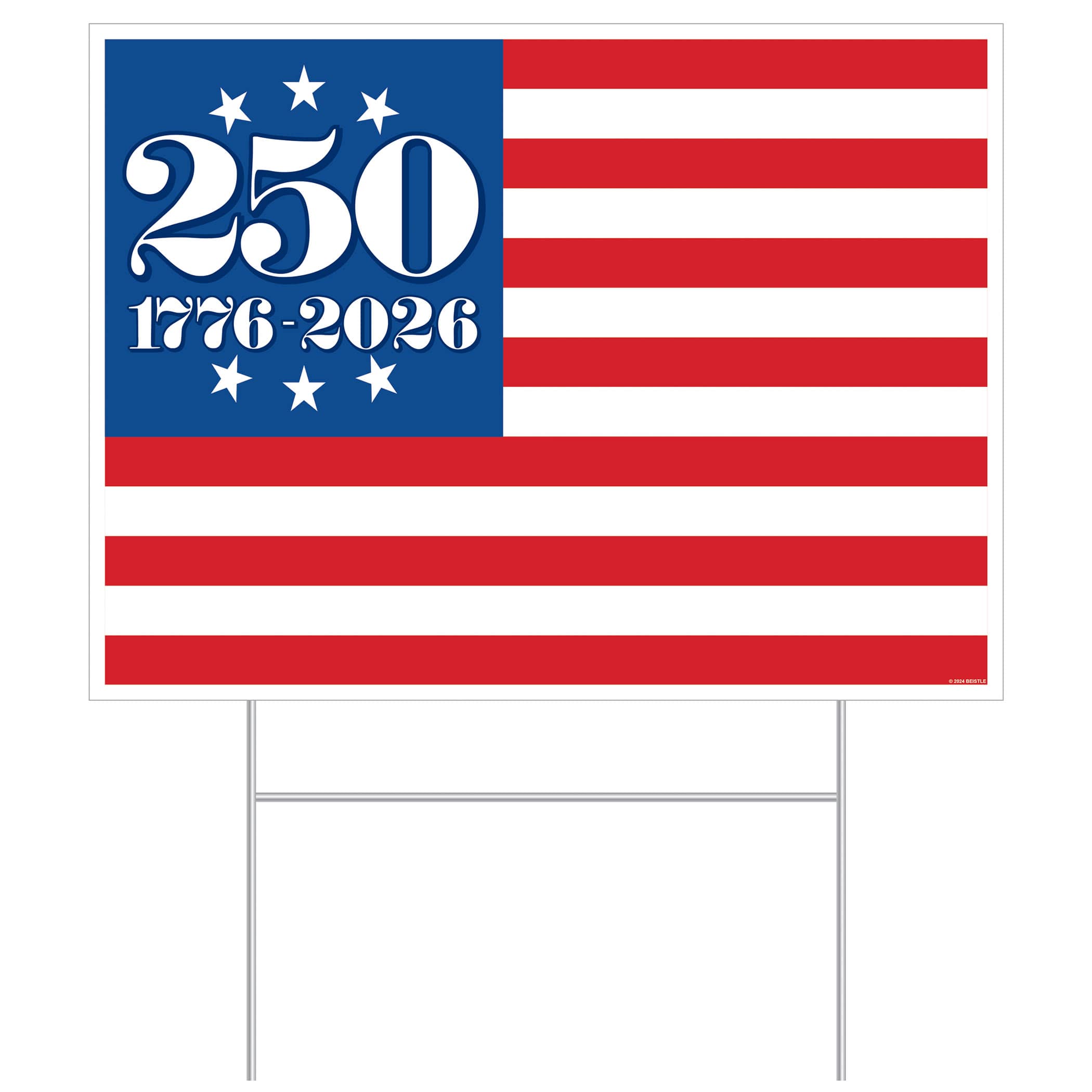 Plastic Semiquincentennial Yard Sign