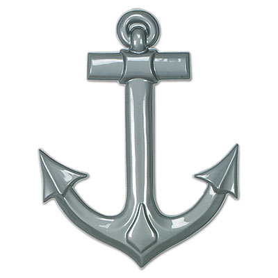 Gray/Silver Plastic Ship's Anchors