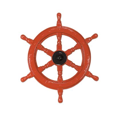 Plastic Ships Helm wall decoration