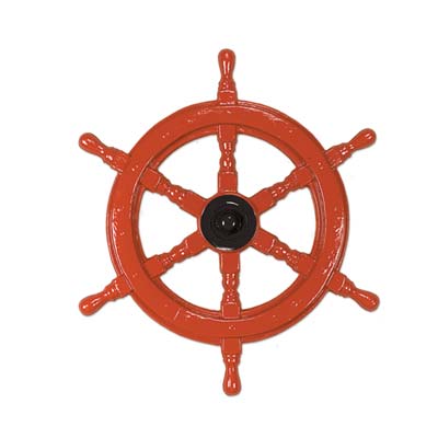 Plastic Ship's Helm wall decoration