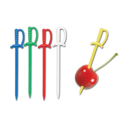 Assorted Color Plastic Sword Picks